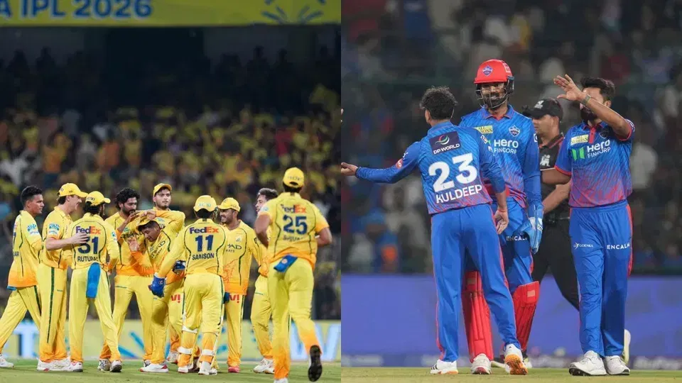 CSK vs DC Head To Head Records- IPL 2026, Match 18
